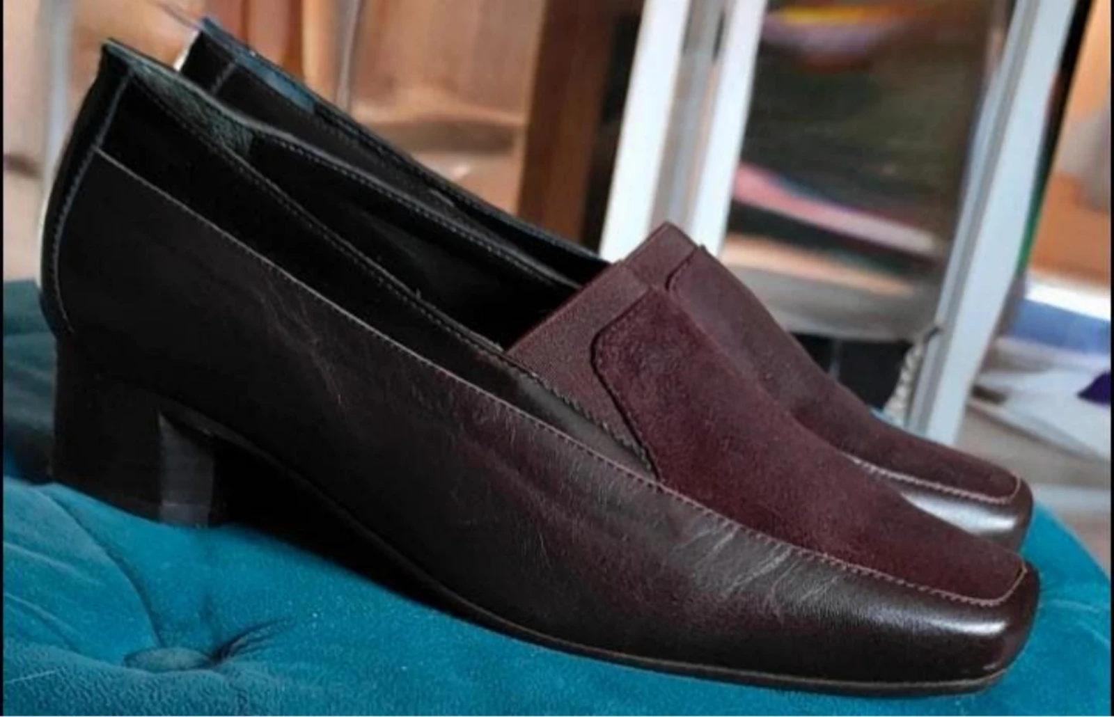 Mocasines/zapatos de tacón vintage marrones Picardi talla 37.5 – photo 2